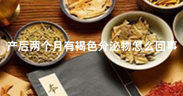 产后两个月有褐色分泌物怎么回事