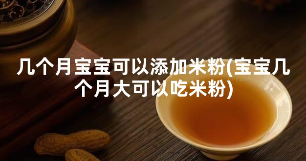 几个月宝宝可以添加米粉(宝宝几个月大可以吃米粉)