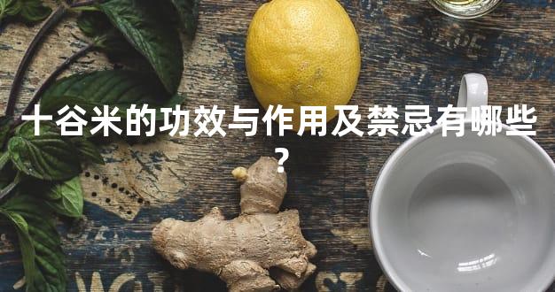 十谷米的功效与作用及禁忌有哪些？